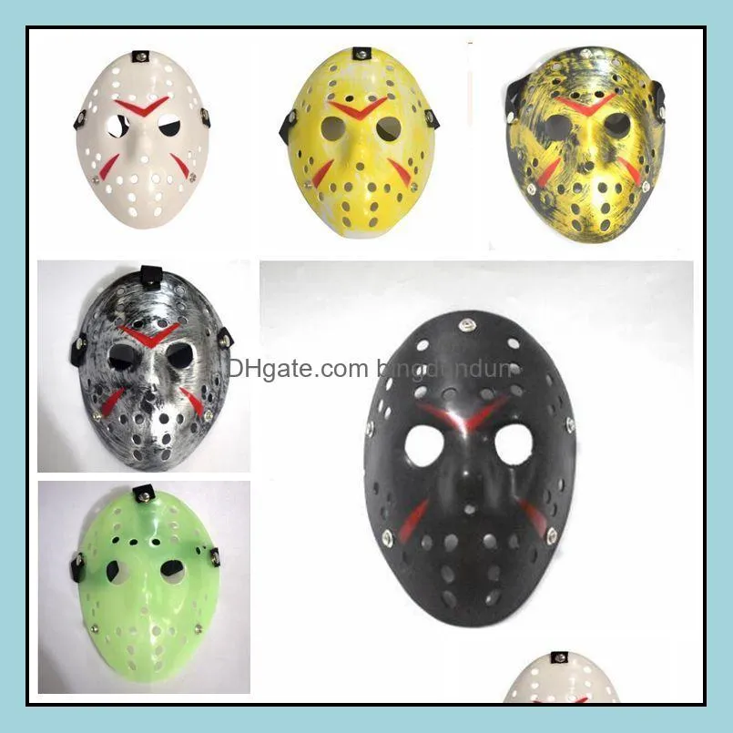 retro jason mask bronze halloween cosplay costume masquerade masks horror funny face mask hockey party easter festival supplie