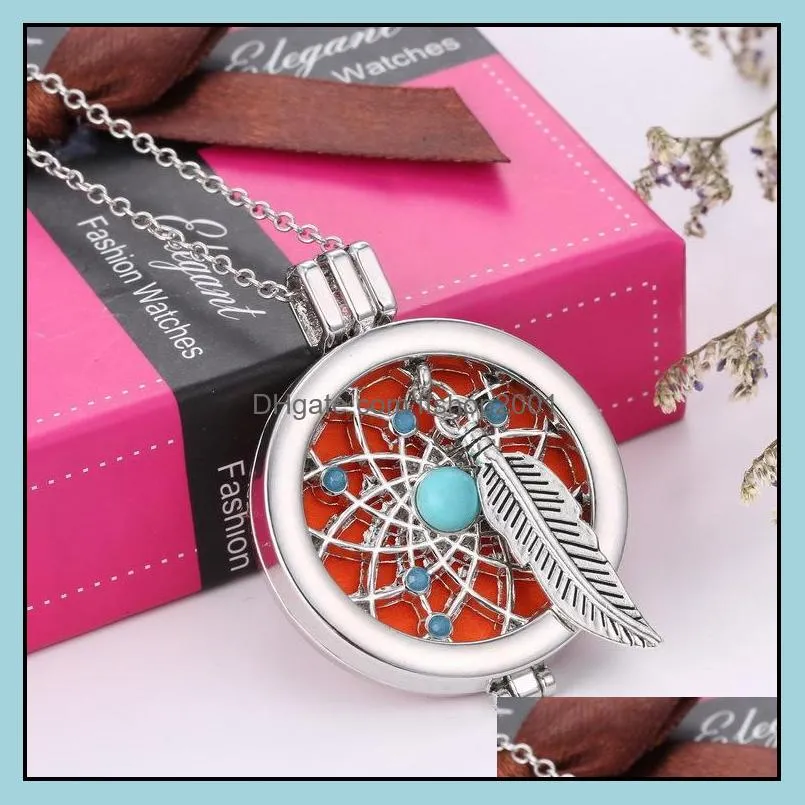 high quality aromatherapy opening floating lockets pendant necklace diamondencrusted  oil diffuser necklace for women