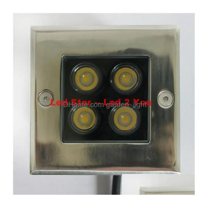 square underground led lights high bright 12w deck lighting led garden light floor light ip67 waterproof ac 85265v