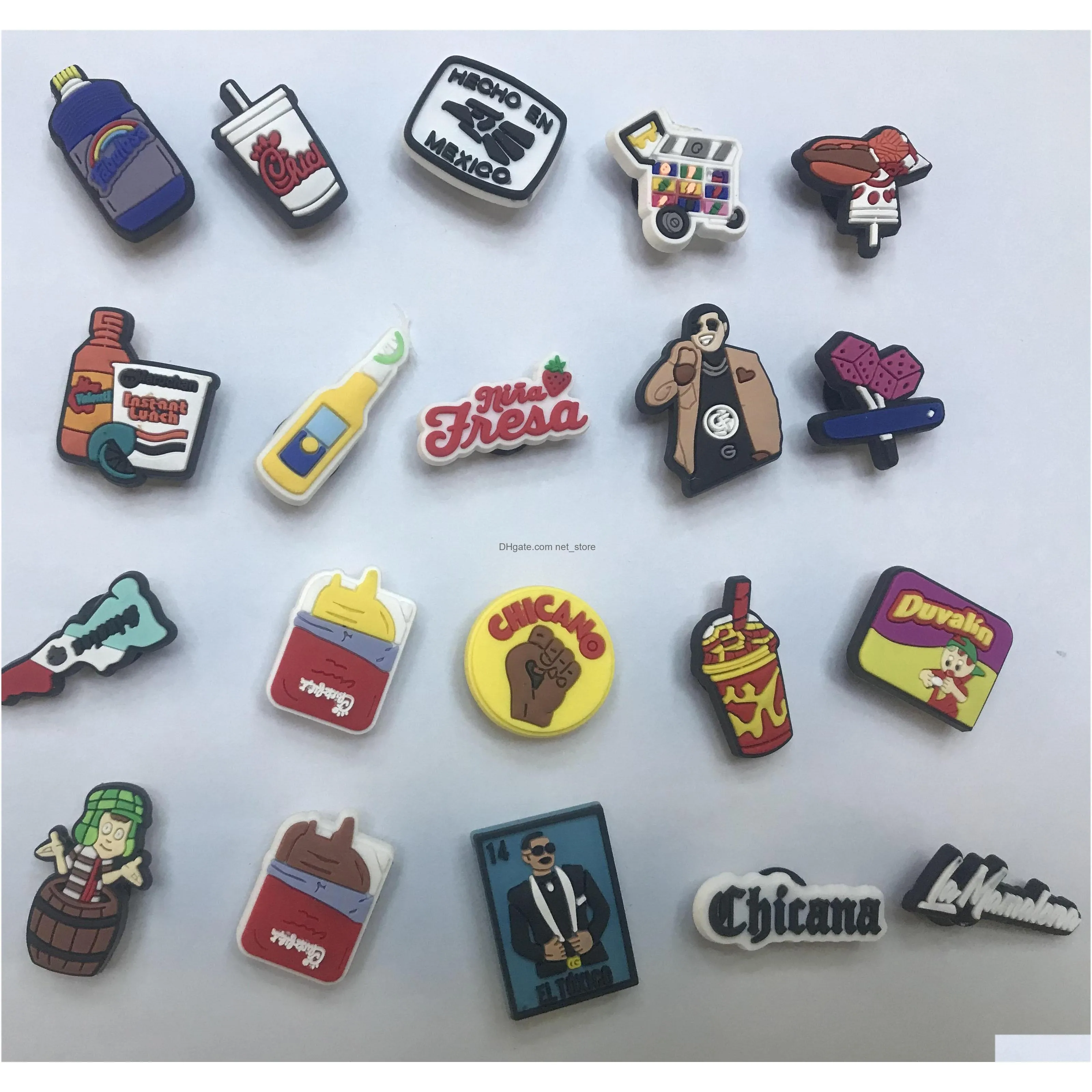 lot is 3020 pcs classical sellect mexican ei chavo la toxic crupo etc trends 2022 croc charms