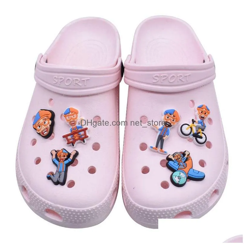 cute soft rubber cartoon shoe parts accessories buckle for croc charms pvc clog pins buttons