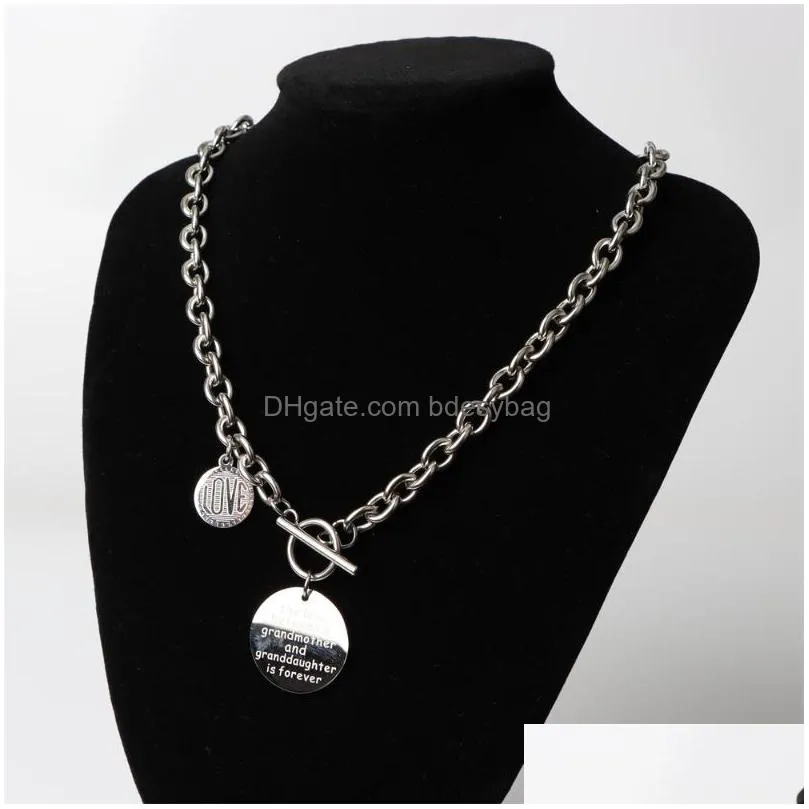 pendant necklaces 10pcs/lot vintage punk stainless steel moon heart love pendants for women men fashion jewelry party giftspendant