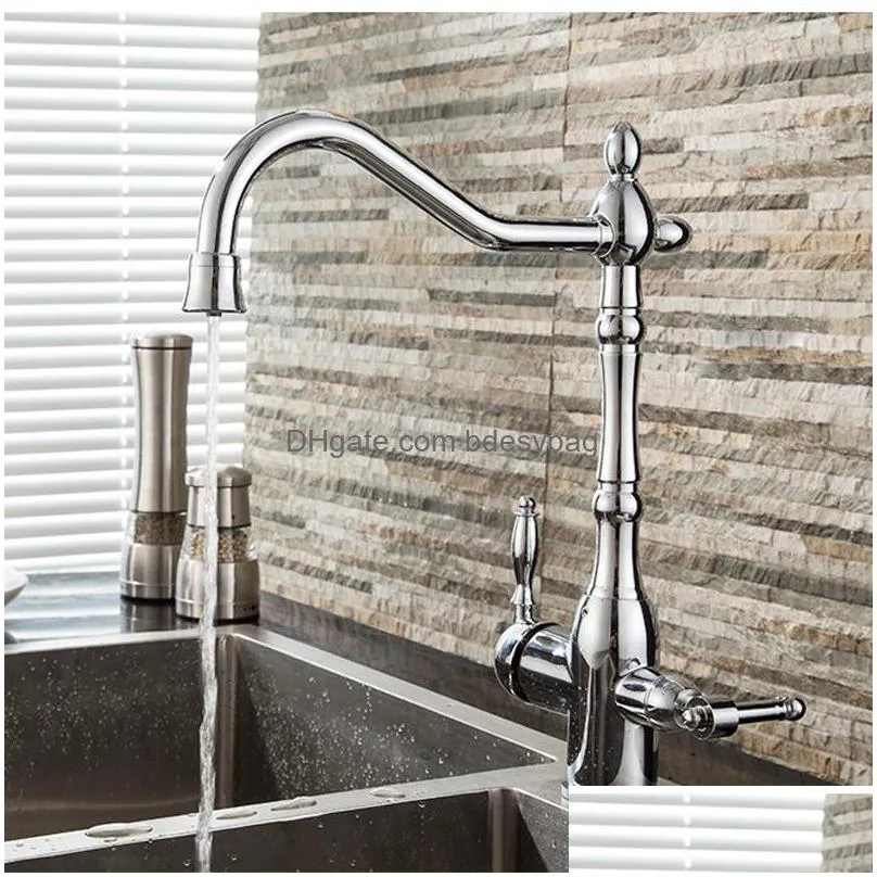 kitchen faucets 2021 square faucet with doublefunctions torneira cozinha 3 in1 three way tap for water filter1