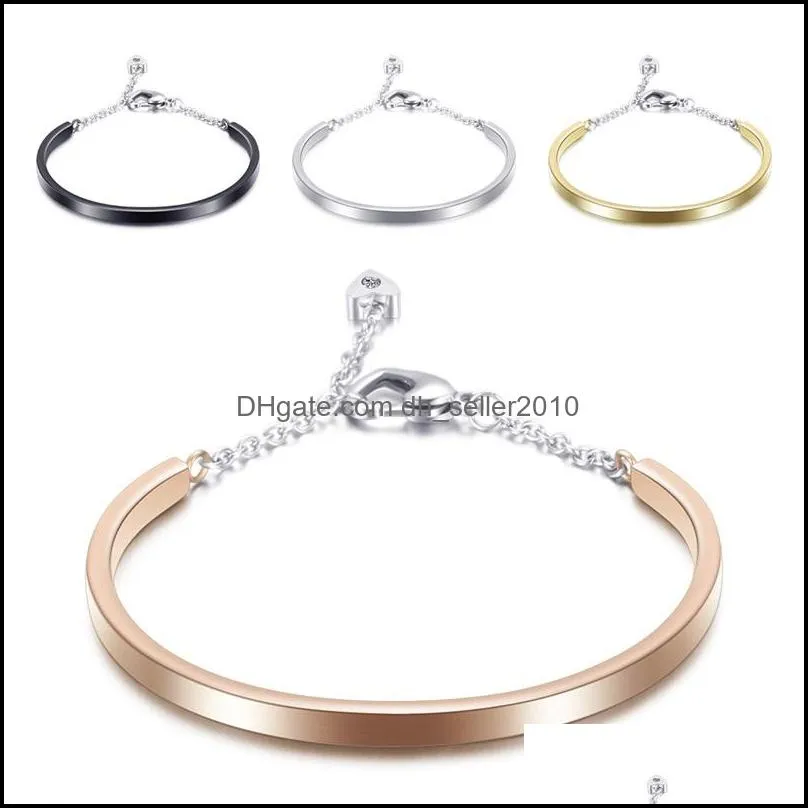 fashion first jewelry heart lock titanium steel womens bracelet wholesale and retail 3672 q2