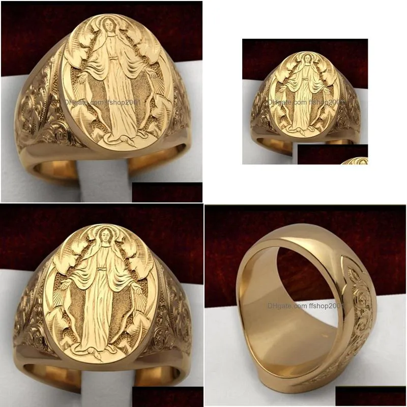 fashion jewelry virgin mary ring men women ring