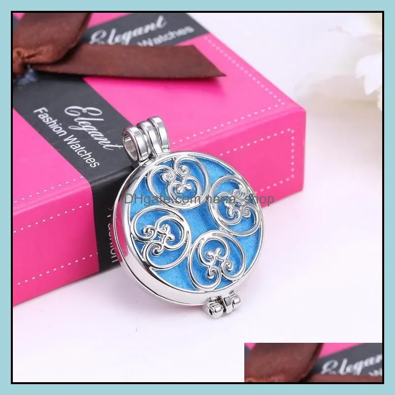   oil diffuser necklace aromatherapy diffuser opening floating lockets pendant necklaces for women ladies fashion jewelry