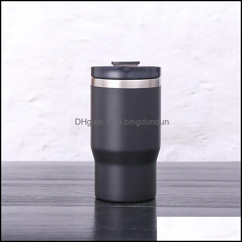 12oz tumbler 2 in 1 cur cup can coolers with two lids stainless steel water bottle insulation coffee mug seaway rrf12336