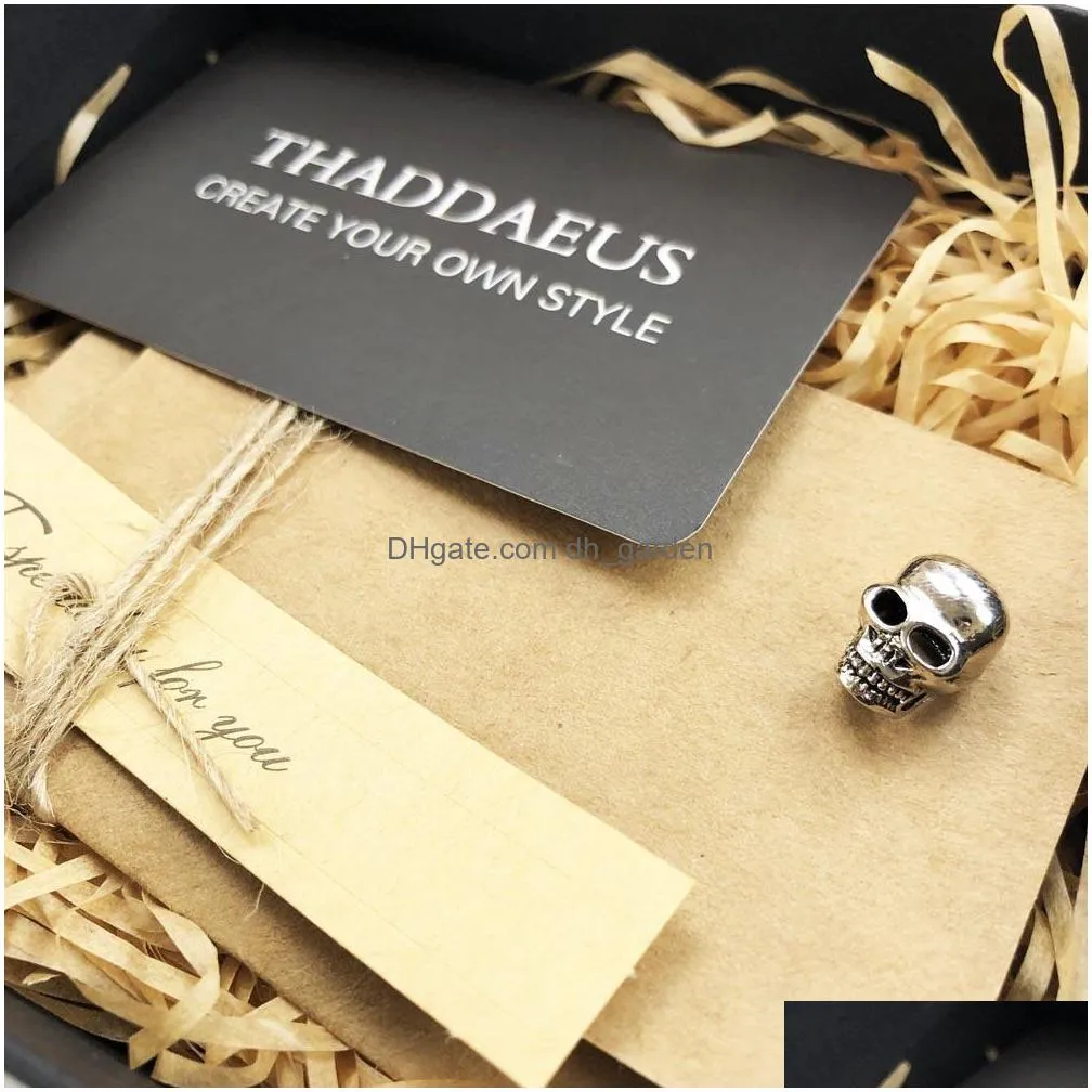 beads skull925 sterling silver charms fits bracelet europe necklace karma european jewelry accessories punk gift fow women men