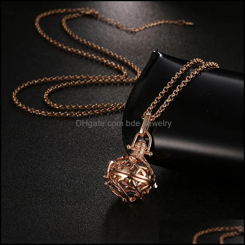 openable mexico chime music angel ball caller locket pendant necklaces vintage pregnancy necklace aromatherapy  oil diffuser