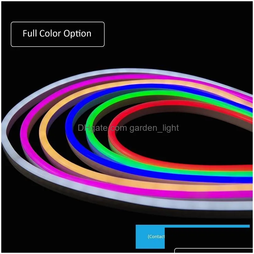 neon led strip flex rope light waterproof ip68 mini led tape 220v 110v tv dimmer flexible ribbon for outdoor lighting