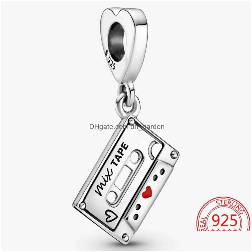 925 sterling silver dangle charm moon tree snowflake crown cup bead fit original pandora charms bracelet diy jewelry accessories
