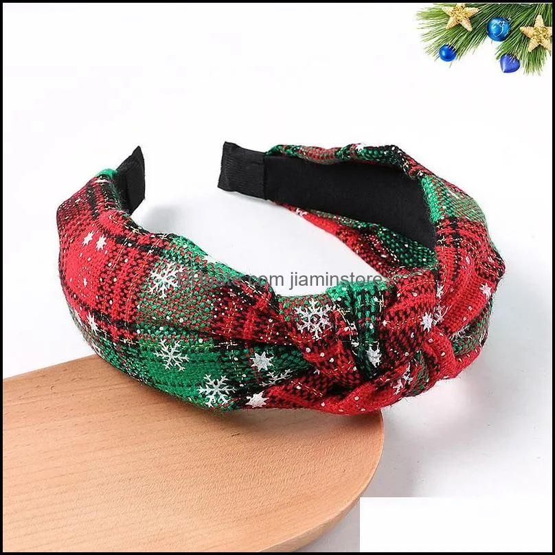 knotted widebrimmed hair hoop christmas print headband hair accessories for women girls party festival head bands headbands