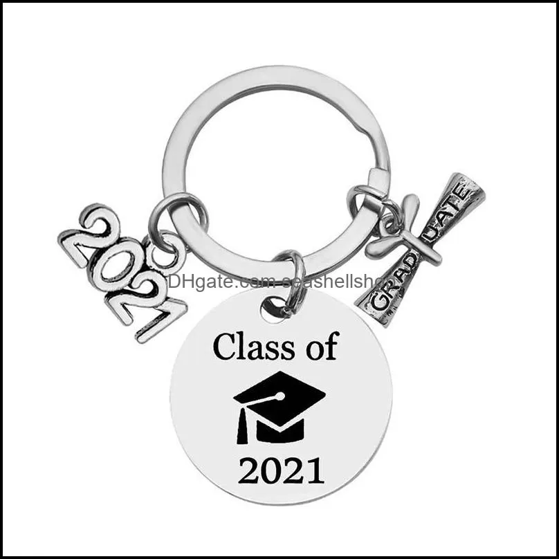 2021 creative keychain graduation season souvenir key chain keyring graduation gift graduate students positive energy jewelry