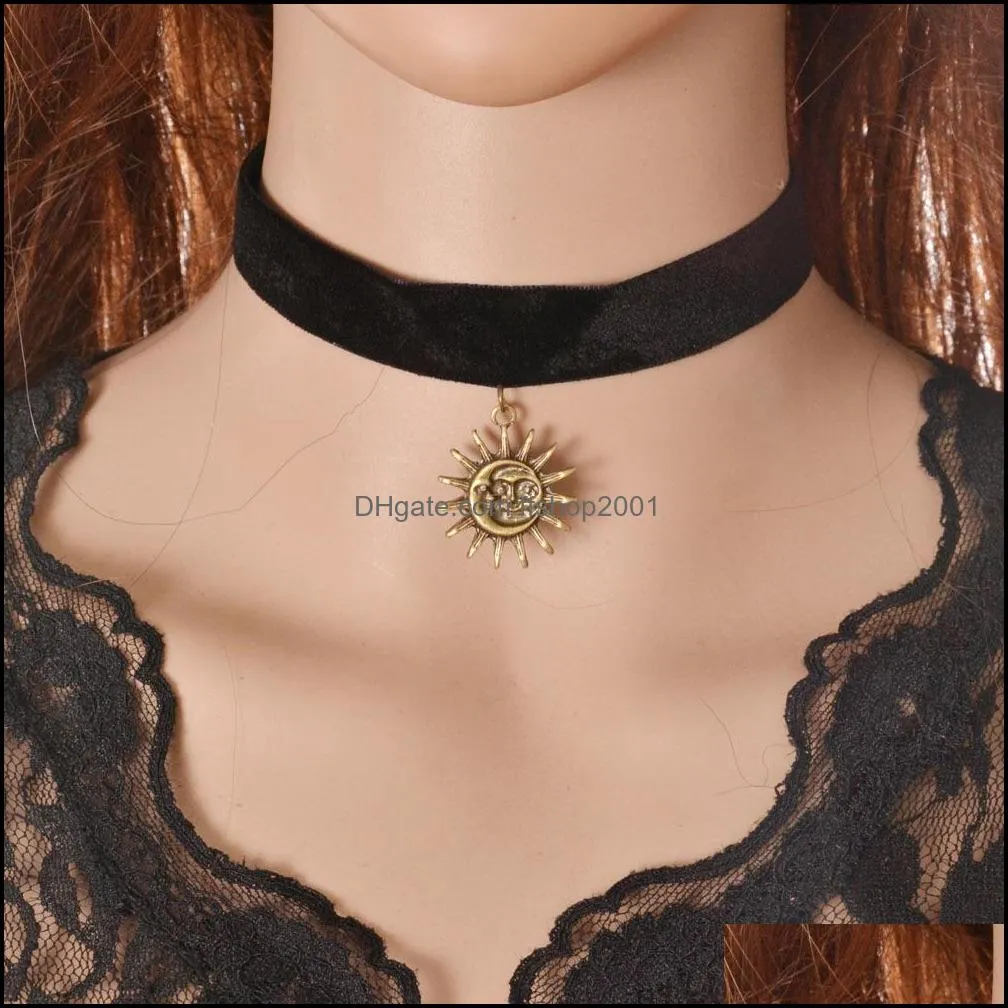  selling gothic style vintage fashion leather cashmere necklace statement choker necklace for women simple chokers wedding necklace