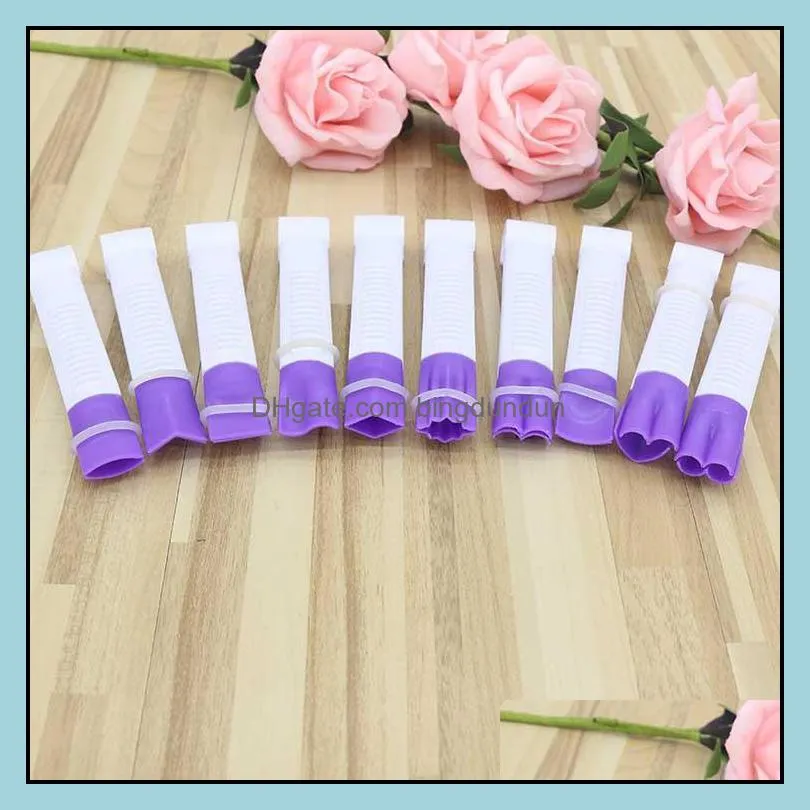 baking pastry tools 10pcs/set cake lace flower edge clip plastic curve crimper biscuit cutter sugar craft embossing fondant