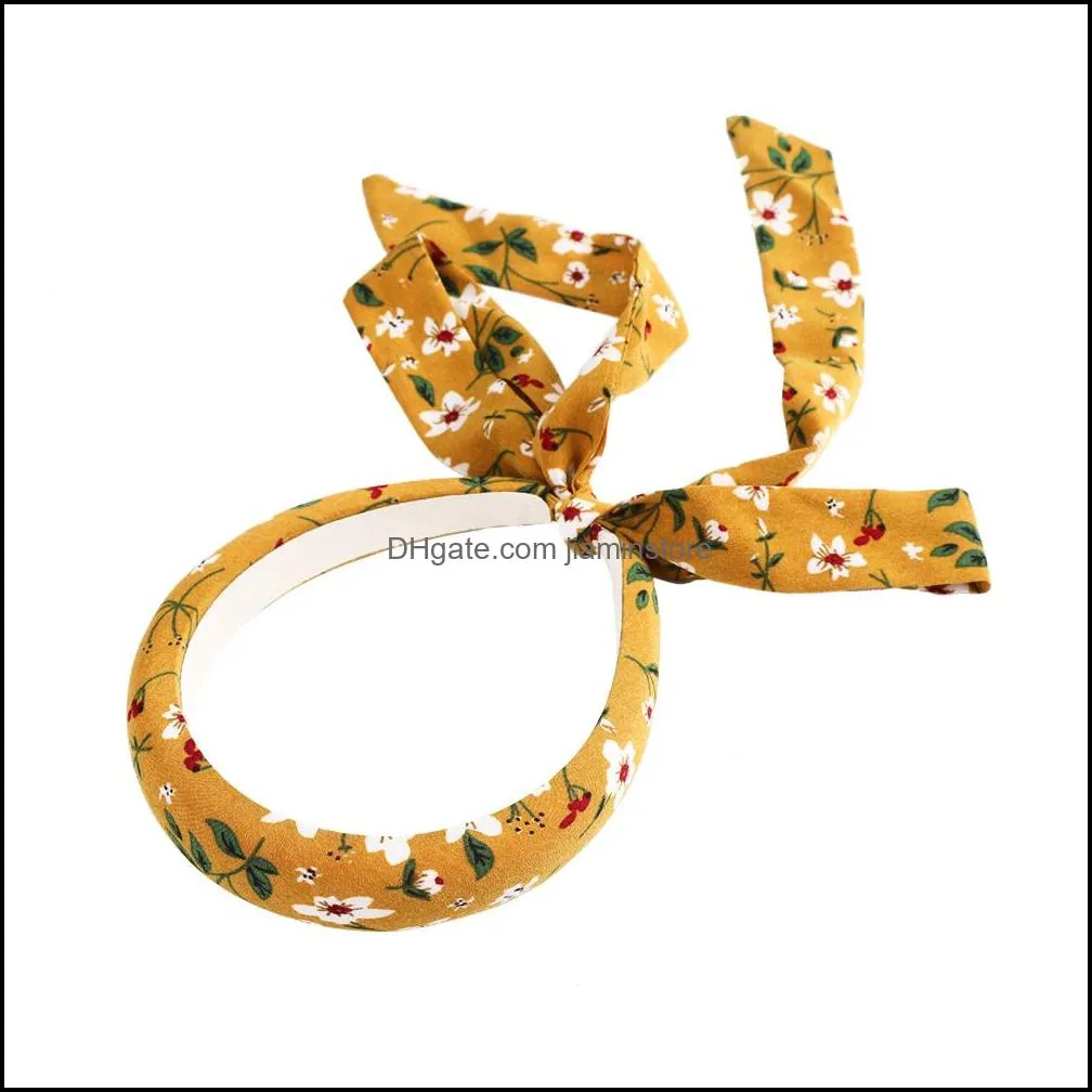 new pure color/small floral headband fully wrapped woven and knotted decorative hair hoop nichesingle hair accessories