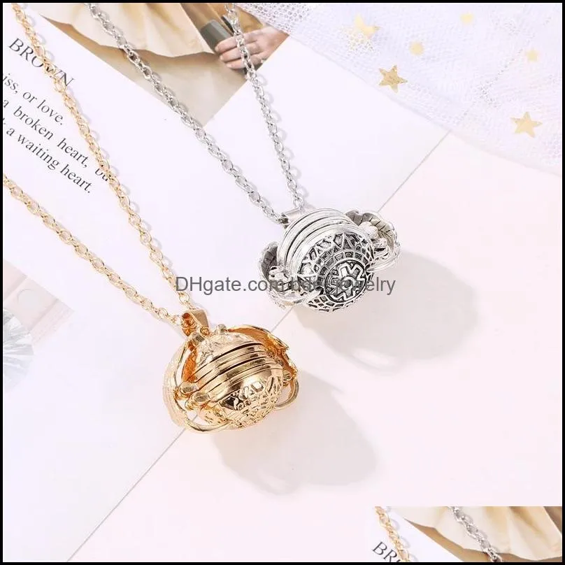 personalized magic p o expanding necklace for women men boy girl family memory floating locket pendant angel wings flash box jewelry