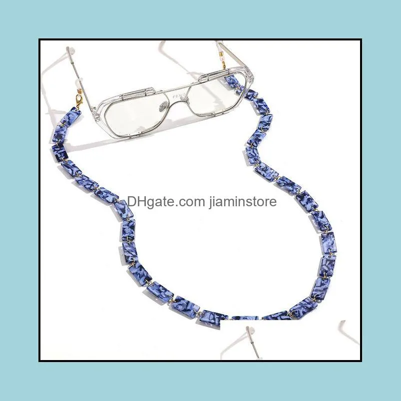 acrylic sunglasses chain women reading glasses lanyard hanging neck chain largand eyeglasses neck strap cords holder gift