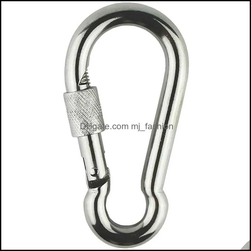 aluminum carabiner key rings gourd type spring clip keychain hook for outdoor camping hiking travling fishing backpack bottle
