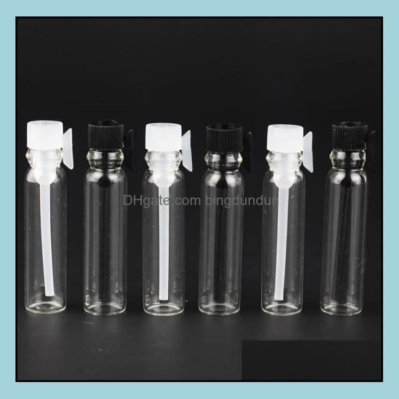 0.5ml 1ml 2ml 3ml glass perfume  oil vial clear mini tube travel gram size cosmetic empty tester bottle transparent sn1405