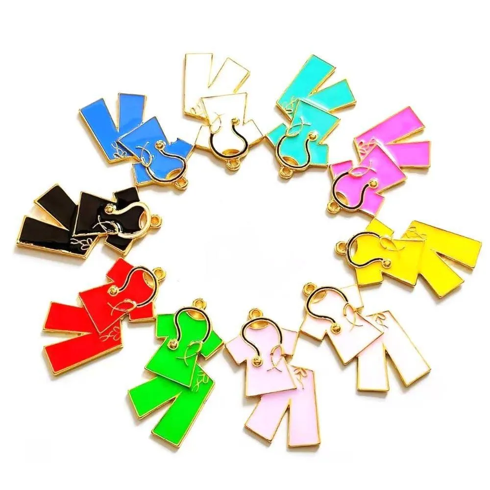 10pcs scrubs charms for women diy jewelry accessories