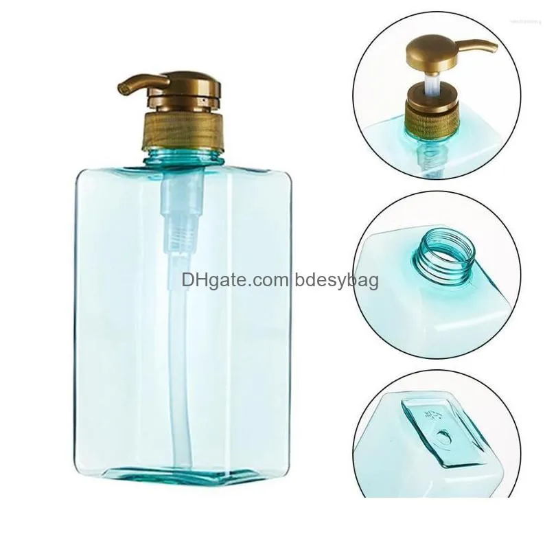 storage bottles 600ml liquid soap dispenser bathroom pump shower gel shampoo container kitchen detergent hand bottle