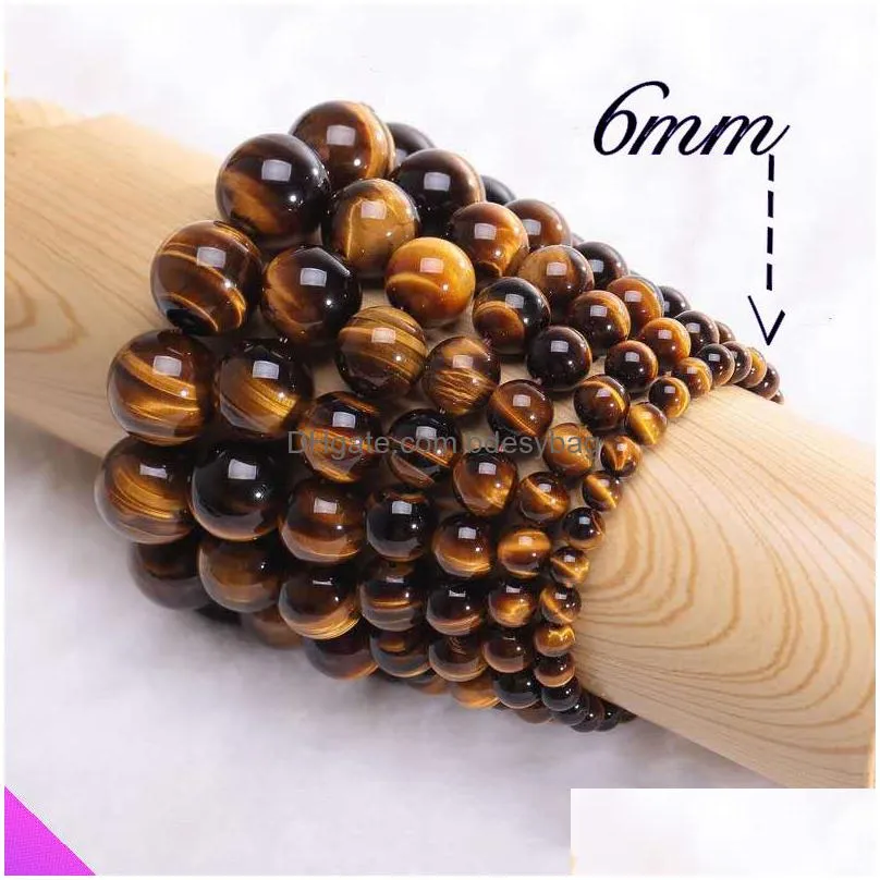 strand wholesale 10 yellow tiger eye bracelet natural energy faith fashion semiprecious stone jewelry gift 3 specifications