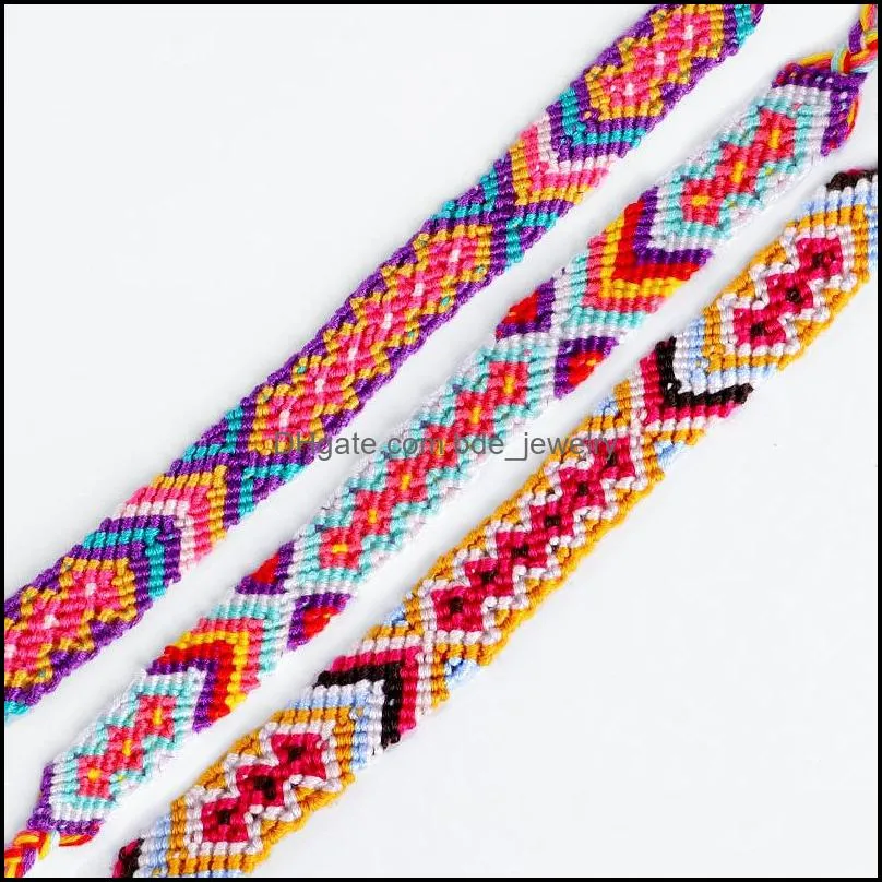 nepal boho hand weave braided bracelets wristband for women friend bohemian cotton rope ethnic charm bangle friendship jewelry