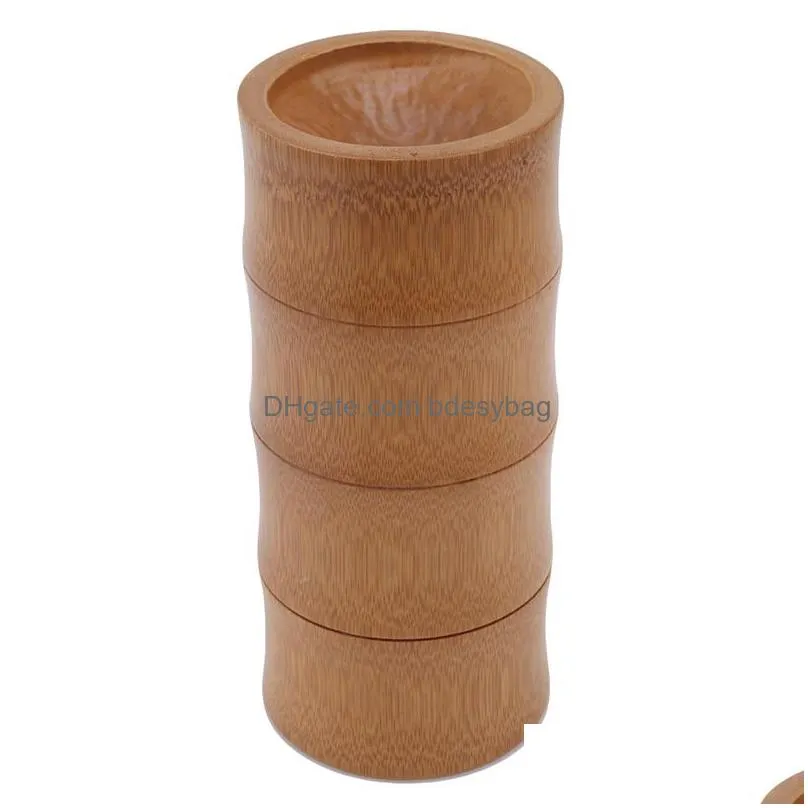 storage bottles jars bamboo tube box airtight small container spices jar with lid travel sealed kitchen box1