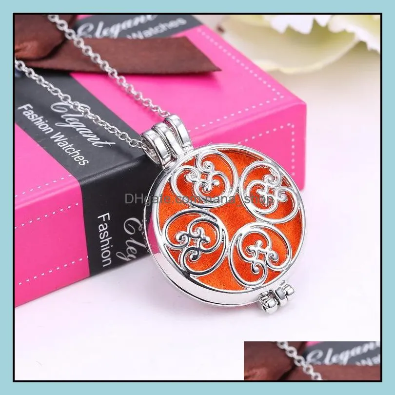   oil diffuser necklace aromatherapy diffuser opening floating lockets pendant necklaces for women ladies fashion jewelry