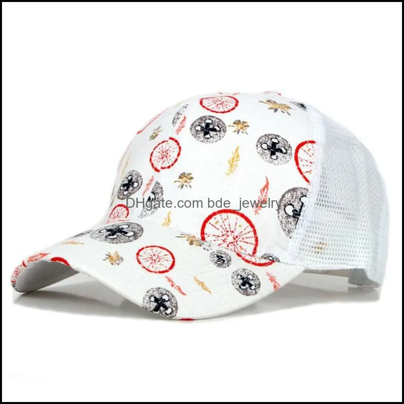 breathable printed camouflage ball caps for men spring summer adjustable baseball sports womens outdoor high ponytail shade