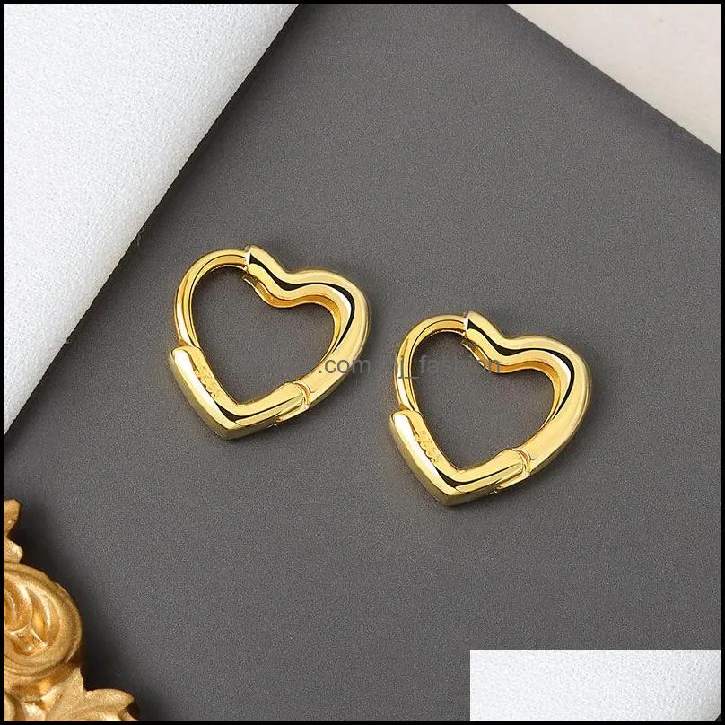 simplelove shape small stud hoop earrings glamorous women fashion jewelry hollow out heart earrings 20220226 t2