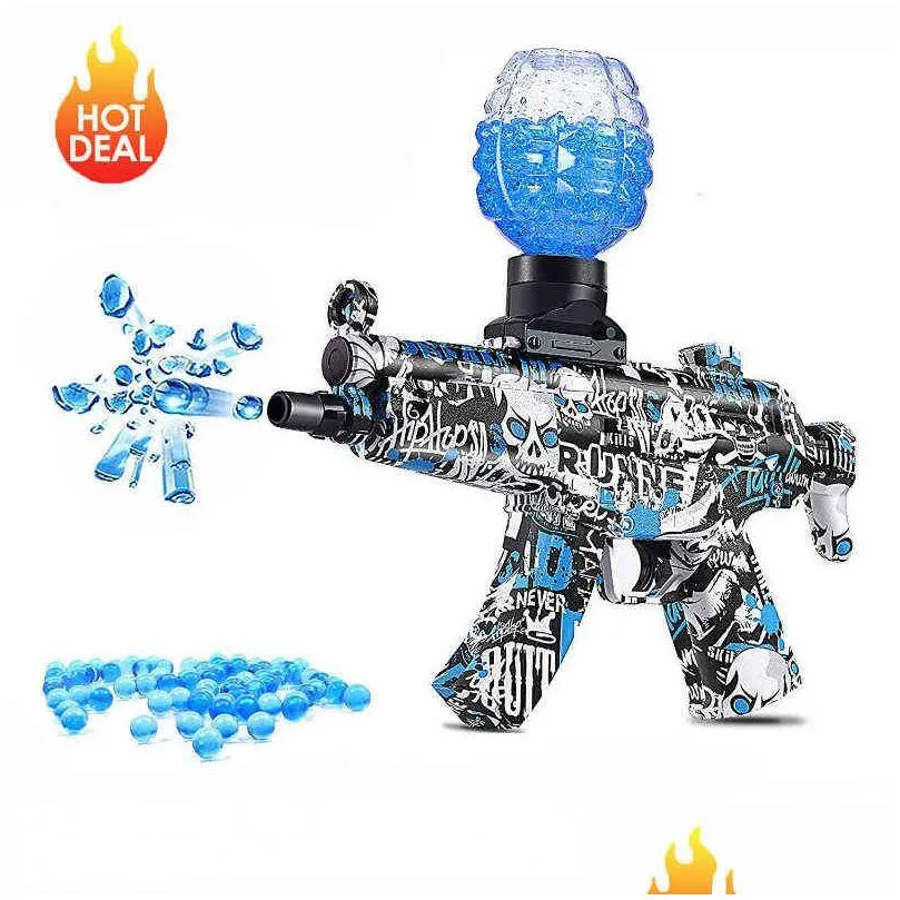 gun toys deal mp5 gel blaster plastic pistol with 15000 hydrogel balls gel gun blaster outdoor shooting game guns for children gift