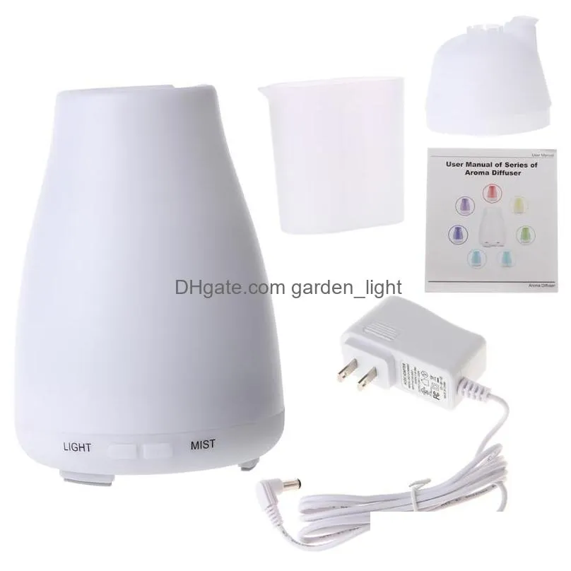 100ml 7 color  oil diffuser portable aroma humidifier diffuser led night light ultrasonic cool mist  air aromatherapy