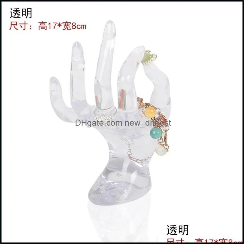 plastic display stand ok hand model 17x8cm jewelry rack women ornaments ring bracelet