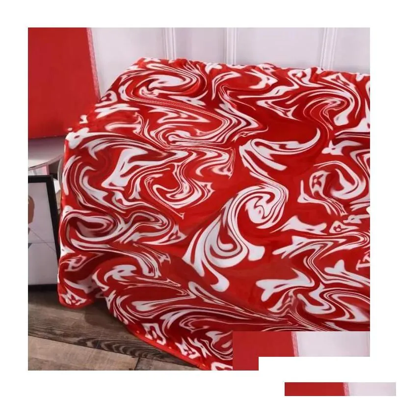 blankets 150x200cm soft blanket fashion brand travel portable coral fleece gift for party wedding christmas with box drop delivery h