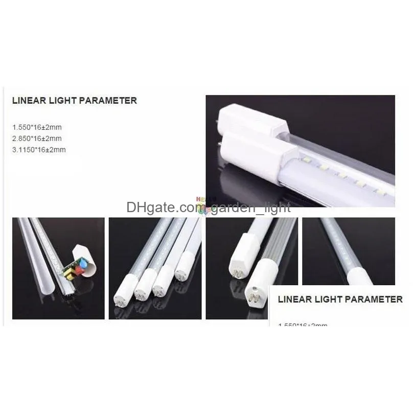 bi pin g5 base t5 led tubes light 2ft 3ft 4ft led tubes with design builtin power supply ac 110265v easy installation