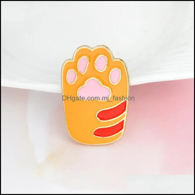 dog paw enamel pin lapel badge jewelry cat pet lover backpack metal decoration bag button brooch 47 d3