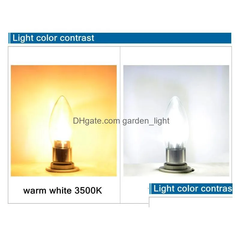 high power 5w led candle bulb e14 e12 e27 85265v led chandelier led light lamp bulbs lighting spotlight downlight