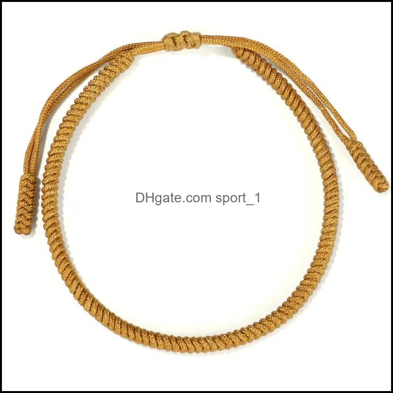 braided rope anklets bracelets for women men handmade adjustable woven bracelet friendship bangle bohemian jewelry dhs