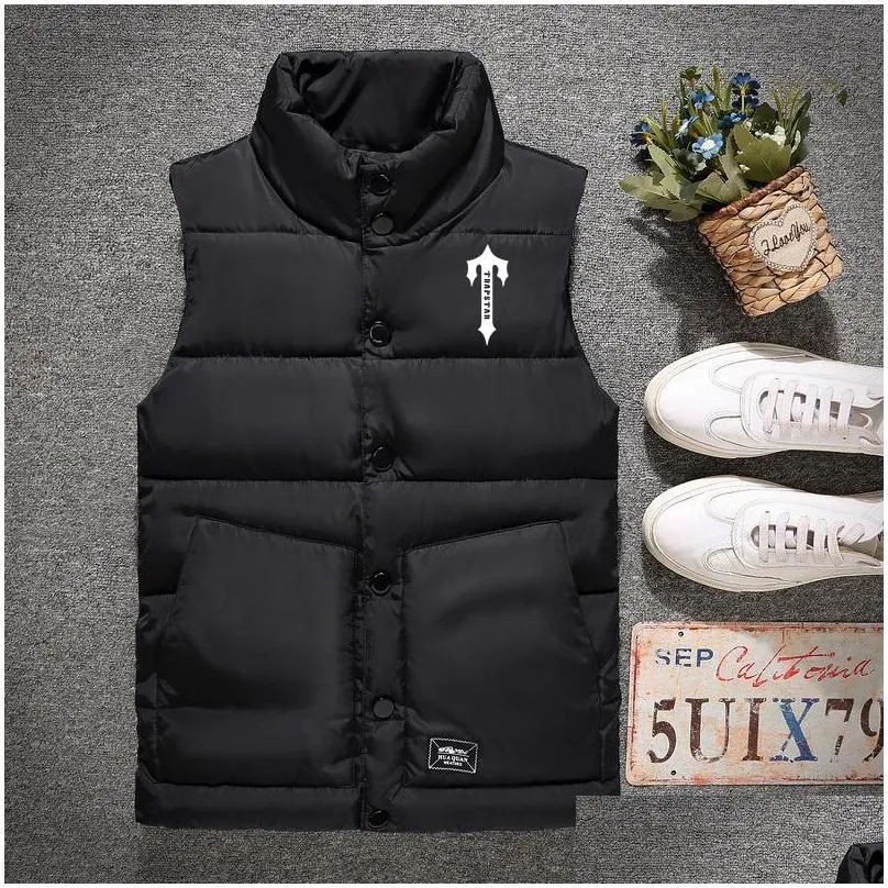 london trapstar jacket mens vests style real feather down winter fashion vest bodywarmer advanced waterproof fabric