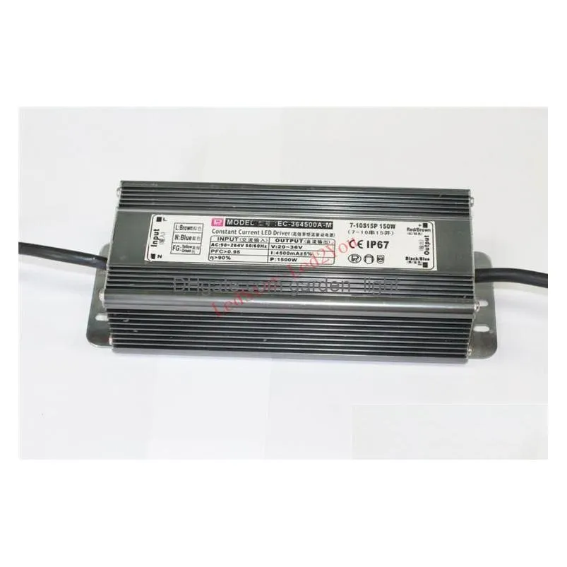 waterproof ip67 dc 12v lighting power supply high quality 50w 60w 80w 100w 200w 250w led drivers ac 90265v