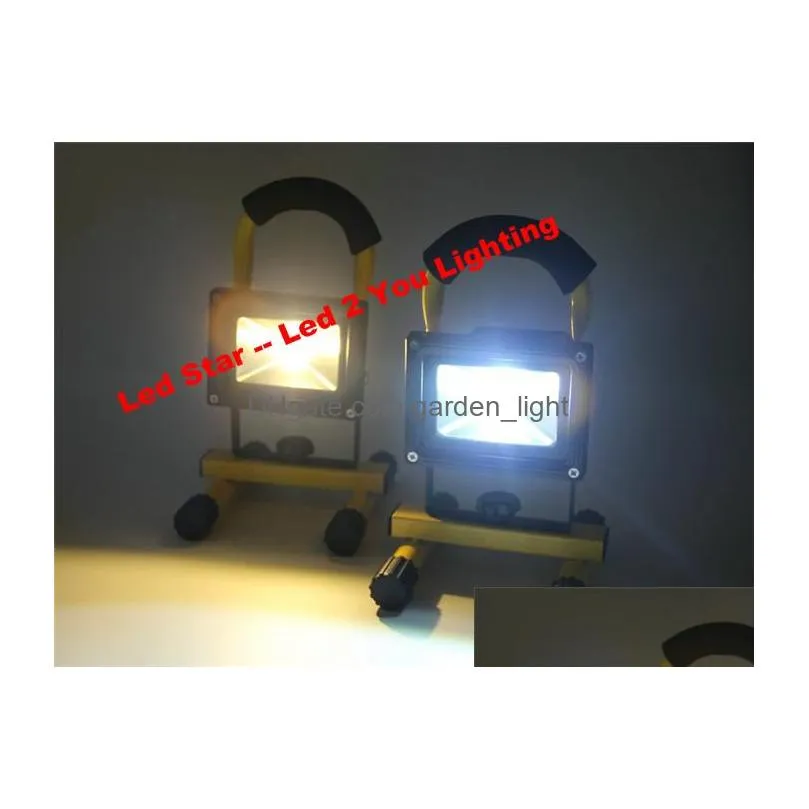 2015 900lm portable floodlight led 10w rechargeable flood light ip65 warm white/white for outside camping lamp with car 