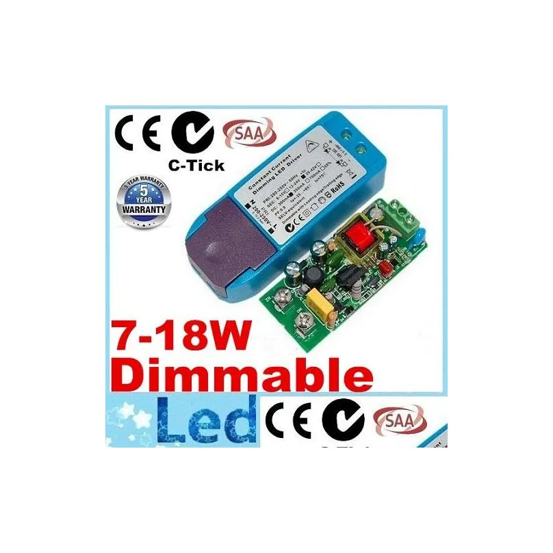 australia ctick saa ce add 718w constant current led dimmable drivers for dimmable led downlights led panel lights ac