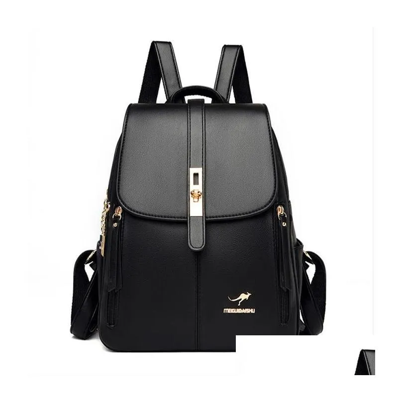 custom ladies elegant luxury bags for womens bags 2021 largecapacity women simple tassel solid color shoulder messenger backpack