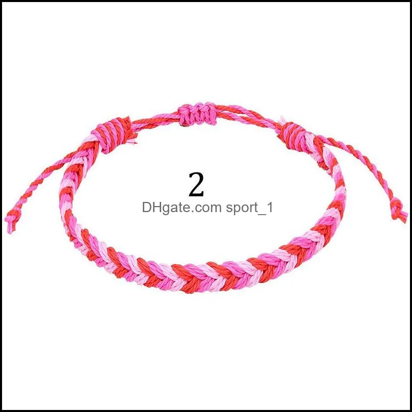 hand woven cotton string bracelet classic style handmade braided adjustable friendship bracelets jewelry for women girls