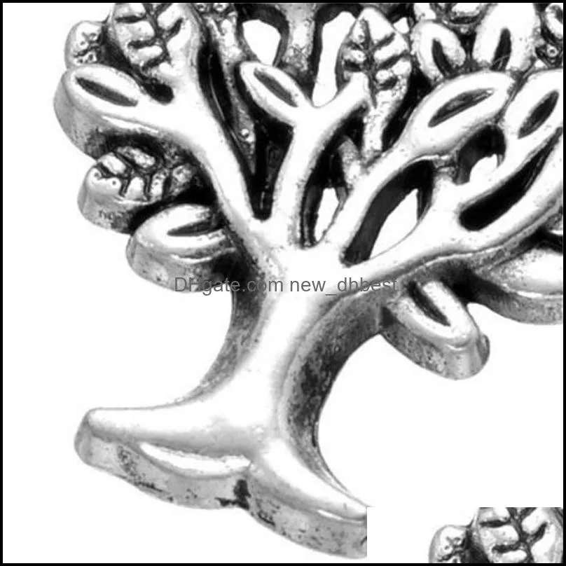 charms 200 pcs antique silver color tree of life charms pendants good for jewelry finding diy 24 e3