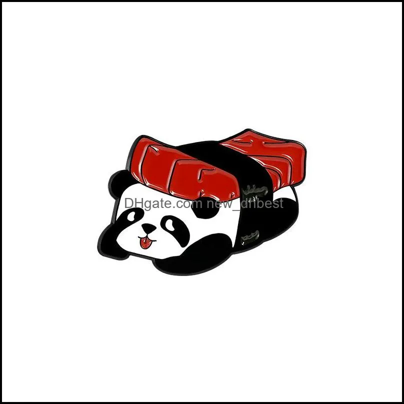 alloy panda brooch ornaments denim accessories sushi originality interest pin solar system brooches 1 4zb y2