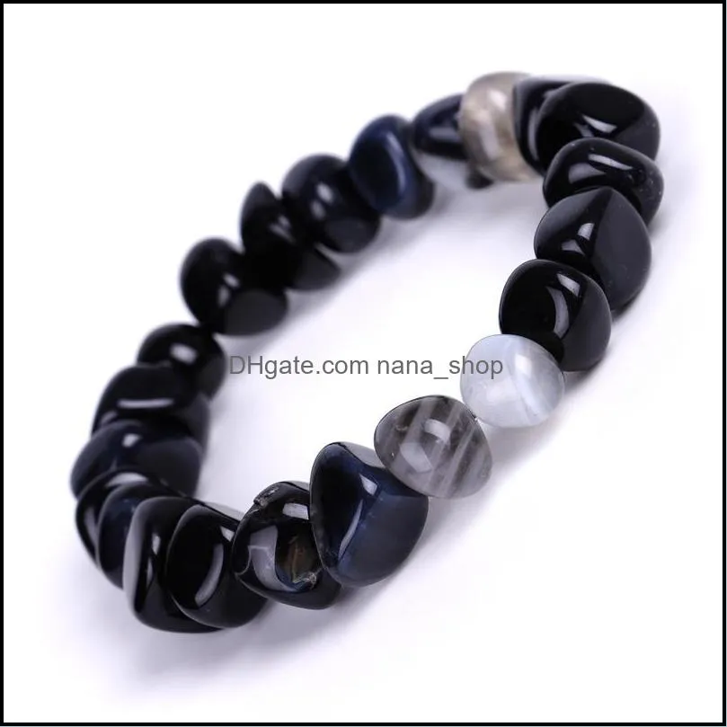women colourful bracelets bangle charm jewelry 10 styles natural irregular agate beads bracelet fashion accessories dhs