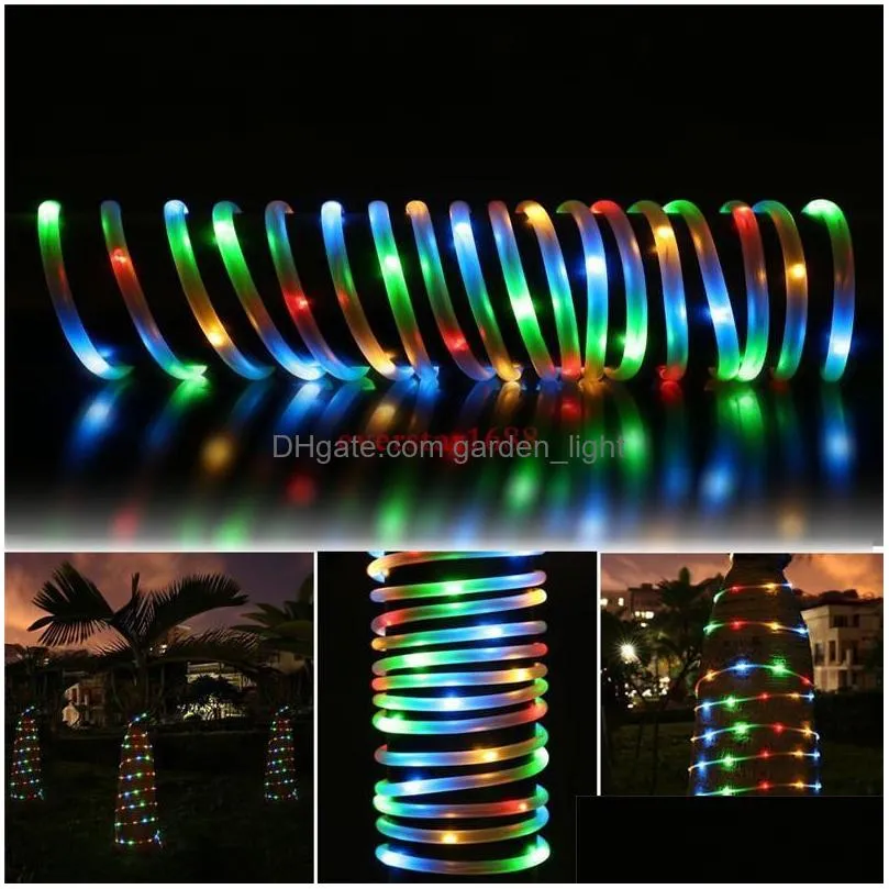 7m 12m solar led strings lights 50 100 leds fairy flower blossom christmas party lights garden lamp waterproof outdoor night lights